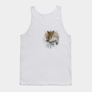 Ripped Shirt Squirrel - funny squirrel lover  Tank Top